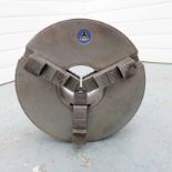 TOS 315mm Diameter Three Jaw Scroll Chuck. Four Bolt Hole Fitting 170mm PCD. Spindle Bore 110mm. 