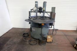 Speedfam Model Speedlap 32 Rotary Table Lapping Machine With Four Pneumatic Power Hold Downs. Table