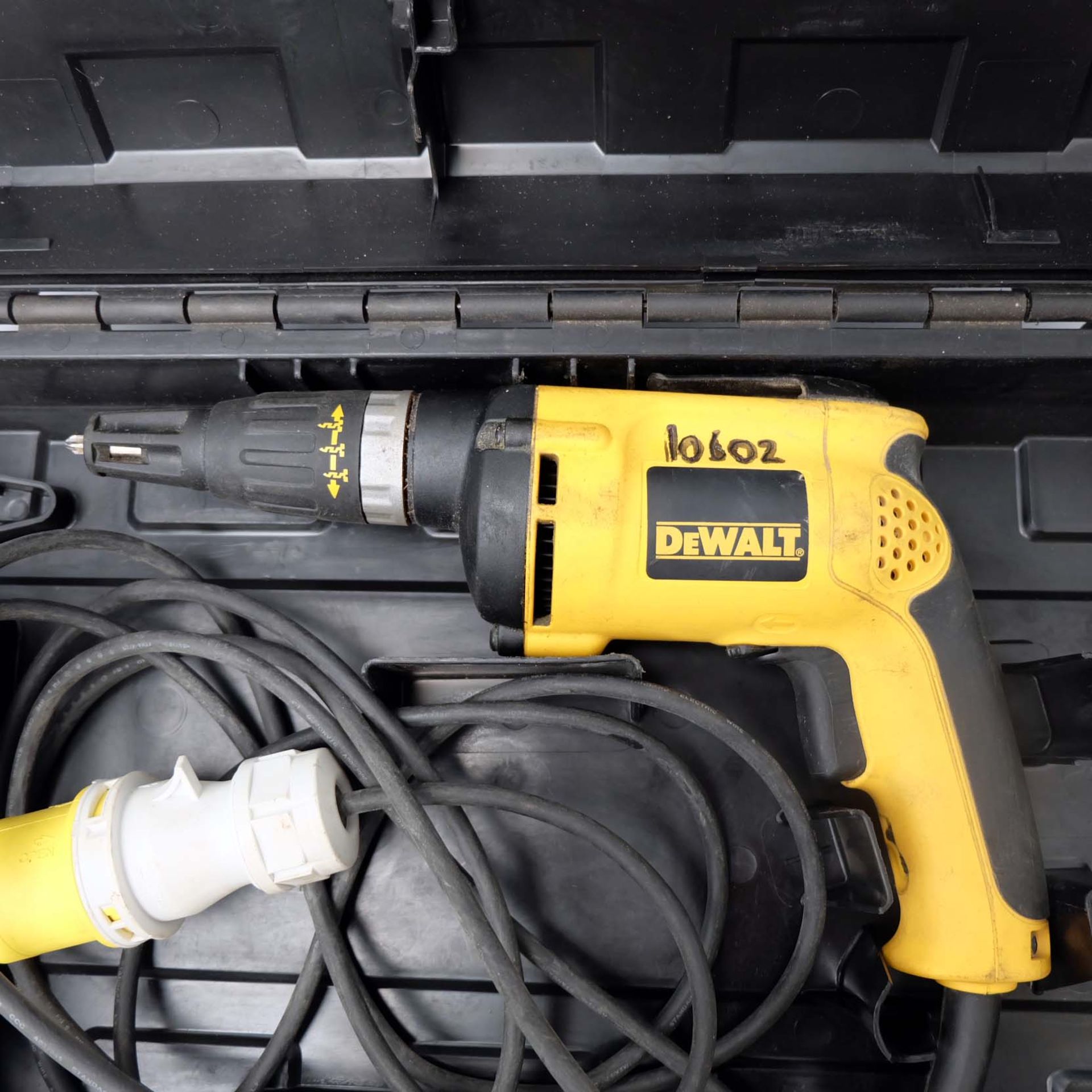 DeWalt DW274K-LX 115 Volt Drywall Screwdriver. Power 685W. Speed 0 - 4000rpm. With Carry Case. - Image 2 of 6