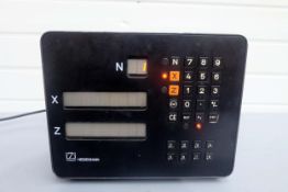 Heidenhain VRZ 742c XZ Axis Digital Readout Unit. Single Phase.