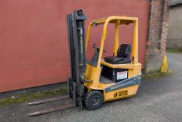 Nuova Detas Robustas SEC 153 Electric Fork Lift Truck. Maximum Lifting Height Capacity 3.2m.