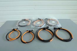 7 x IMS Measurement Cables N-M/7/16-F-2.5M. High Performance Test Assemblies.