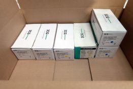 ICG LED Indicator, Voltage 230VAC. 2 x Boxes of Blue, 2 x Boxes of Yellow, 2 x Boxes of White.