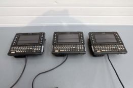 3 x Zebra VH10 Vehicle Mount Computer.