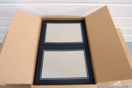Sapphire Matt Black and Silver Foil 9x6 Cardboard Frames.