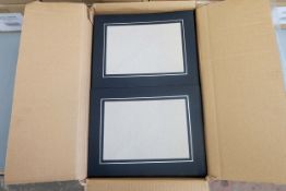 13 x Boxes of Sapphire Matt Black and Silverfoil 7x5 Cardboard Frames.