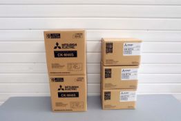 Quantity of Mitsubishi Electric Paper/Ink Ribbon Sets. Comprimising of: 2 x Boxes of CK-M46s 4x6" an