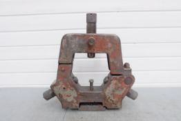 Three Point Fixed Lathe Steady. Capacity Approx 6" Diameter. Centre Height 8". Width of Base 12".