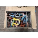 Quantity of Eye Bolts & Shackles. Various Sizes. 