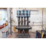 Pollard Corona 15 EX 4 Spindle In-Line Drilling Machine. All Spindles No.3 Morse Taper. 2 Spindles W