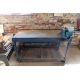 Cast Iron Table on Steel Stand With Wheels. Size 60" x 28". With Record No.25 Quick Release 6" Bench - Image 1 of 4