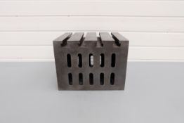 Tee Slotted Cube. L: 250mm, W: 300mm, H: 225mm.