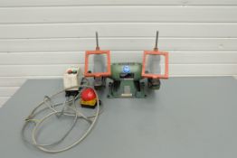 Buck & Hickman Model ES-200S-R3PH Double Ended Benchtop Grinder. Wheel Size 200mm Diameter