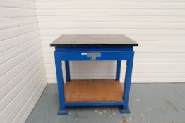 Dowding & Mills Surface Table on Stand. L: 610mm, W: 915mm. Height on Stand 920mm.