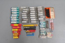 Quantity of Various Sized Drill Bits in Boxes