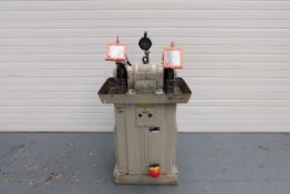 Union Double Ended Pedestal Grinder. Wheel Size 10" Diameter.
