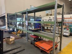 Steel Pallet Racking. 3 Bays 2190mm Internal Length with 3 Shelves per Bay with Steel Cross Shelves