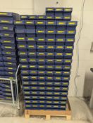 Quantity of Schoeller Arca Systems 9101 Plastic Storage Bins. Dimensions L 300mm, Width 115mm,