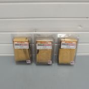 3 x WeldTec Weldmark LC-3-22 3" Flexible Leather Zipper Cover 24ft.