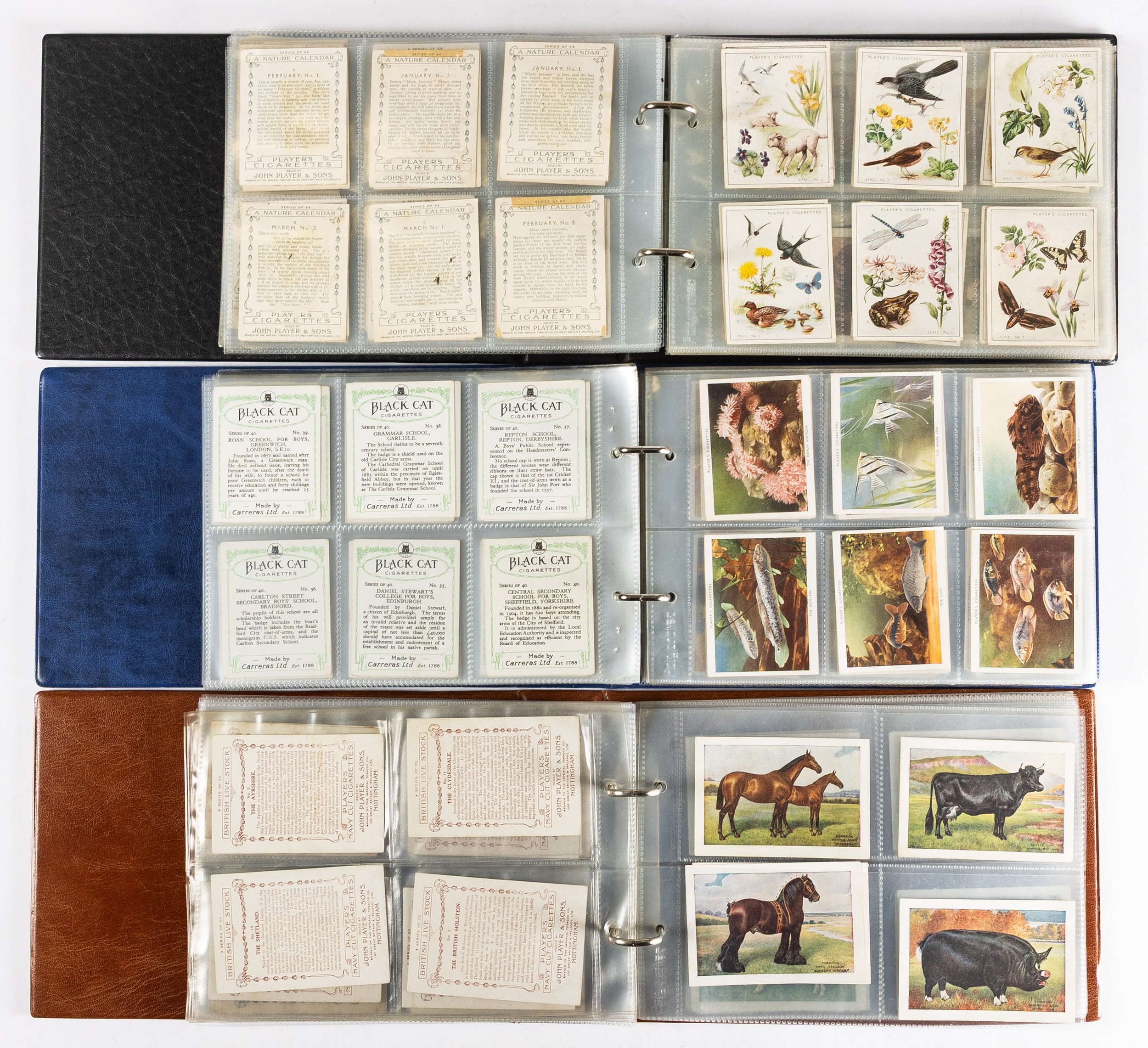 Cigarette card collection with sets part sets and types of mainly ...