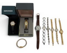 Range of watches, primarily ladies watches, examples by Seiko, Sekonda, Accurist, Rotary etc. Some