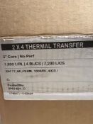 (7 bx) 2x4 Thermal Transfer Labels, 3" Core (6 bx of 4) (3 bx of 8)