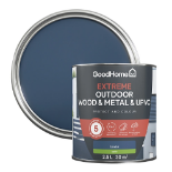 X 5 - GoodHome Extreme Outdoor Bandol Satinwood Multi-surface paint, 2.5L - DP373