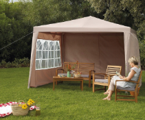 Blooma Jarvis 3 x 3m Gazebo - Taupe - DP357