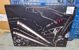 CCM Skunkworx design Spitfire canvas print 1000mm by 800mm