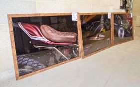 3 - Framed CCM Spitfire photographs Each 890mm x 650mm