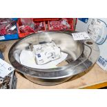 Stainless steel sink and tap set