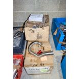 3 - boxes of 8 CCM GP450 front exhaust pipes