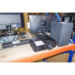 LG speaker, Optomo projector and LG sound bar