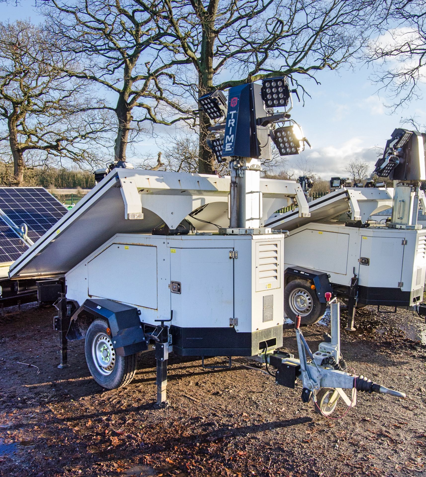 Trime X-Solar solar powered 4 head LED fast tow mobile lighting tower Year: 2022 S/N: 560220456 - Image 2 of 7