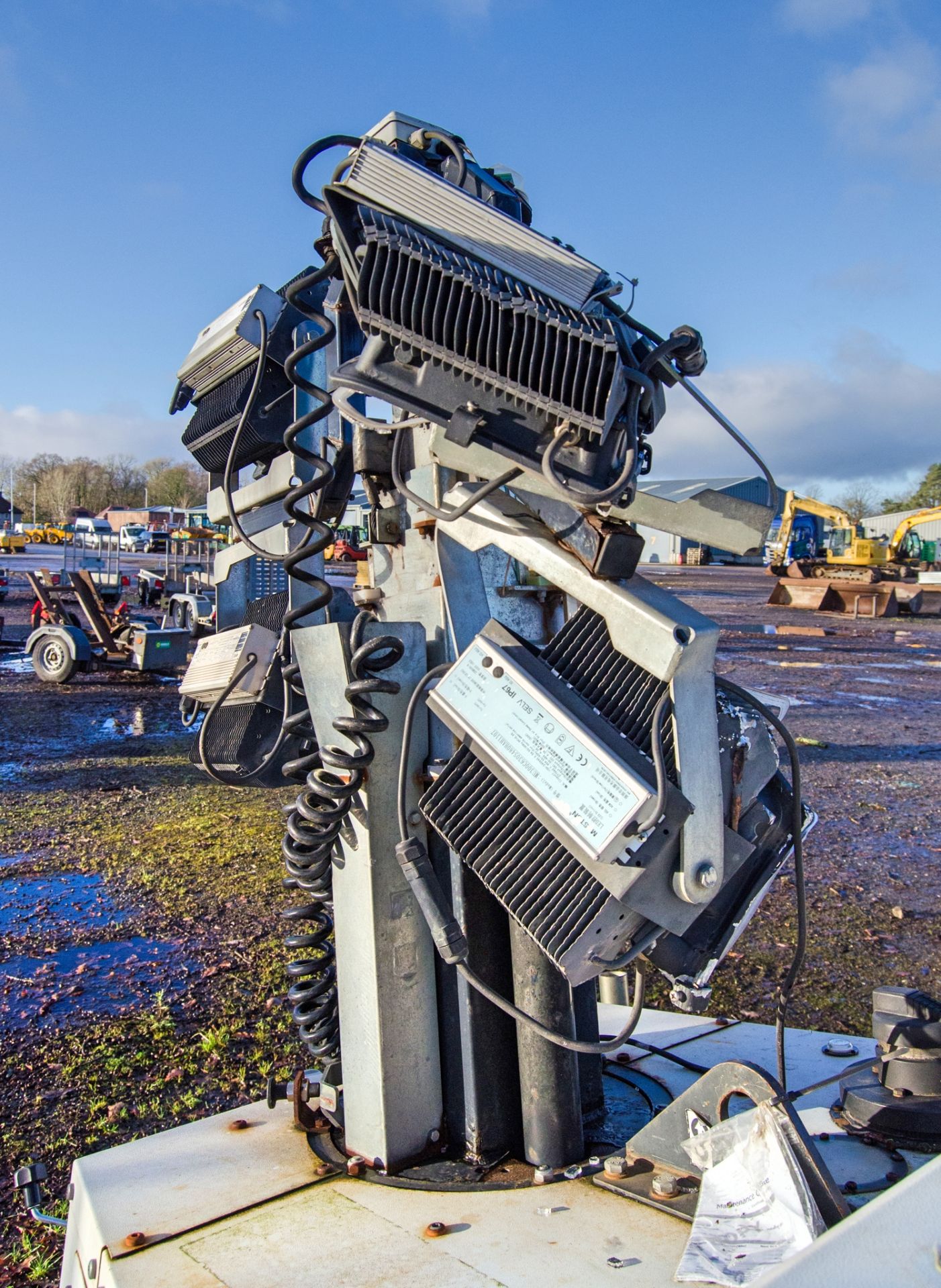 SMC TL90 diesel driven 4 head LED fast tow mobile lighting tower Year: 2018 S/N: T901714013 Recorded - Image 7 of 11