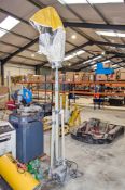 Wacker Neuson 110v balloon light c/w tripod and ballast power supply ** Balloon material damaged **