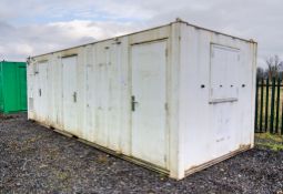 24ft x 9ft steel anti-vandal welfare site unit Comprising of: Canteen area, drying room, office,