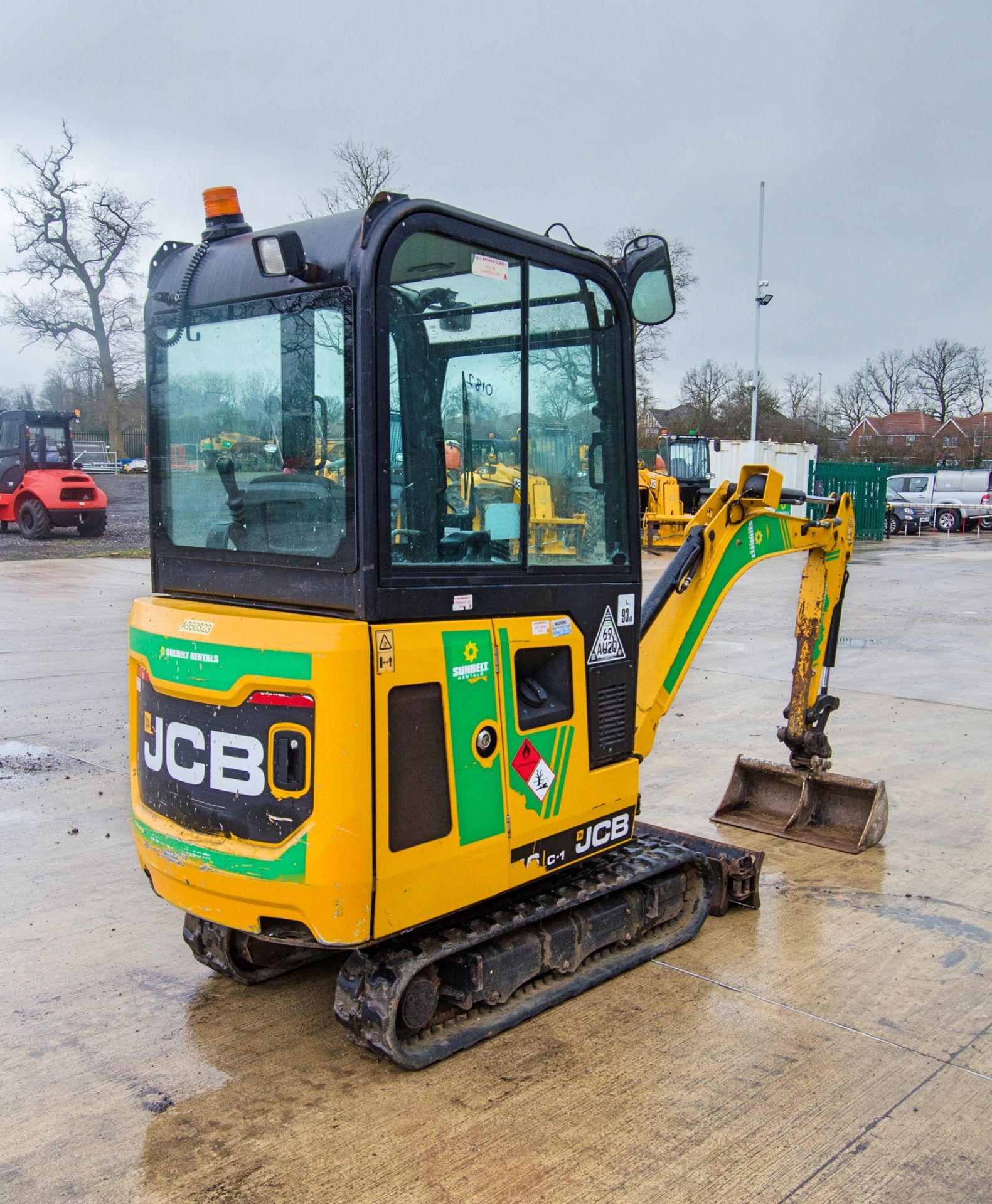 JCB 16C-1 1.6 tonne rubber tracked mini excavator Year: 2018 S/N: 2492810 Recorded Hours: 174 blade, - Image 3 of 26