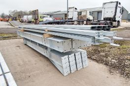 Unused 60ft x 30ft x 16ft galvanised steel portal frame building with purlins Comprising of 3 x