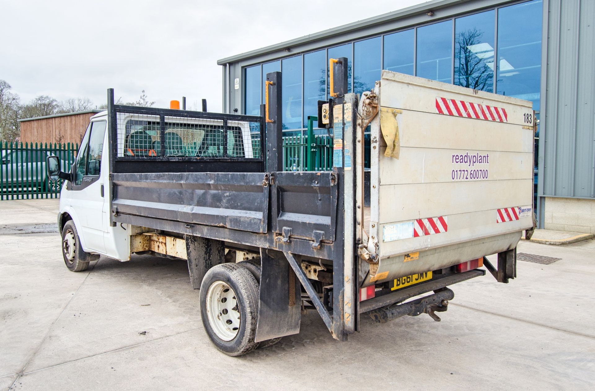 Ford Transit 115 T350M 2402cc diesel 6 speed manual tipper Registration Number: BG61 JMV Date of - Image 4 of 33