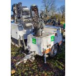 SMC TL90 diesel driven 4 head LED fast tow mobile lighting tower Year: 2018 S/N: T901714013 Recorded