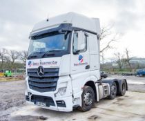 Mercedes Benz 2551 6x2 12,809cc diesel automatic tractor unit Registration Number: YJ18 RKZ Date
