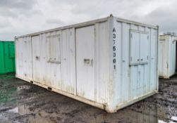24ft x 9ft steel anti-vandal welfare site unit Comprising of: Canteen area, drying room, office,