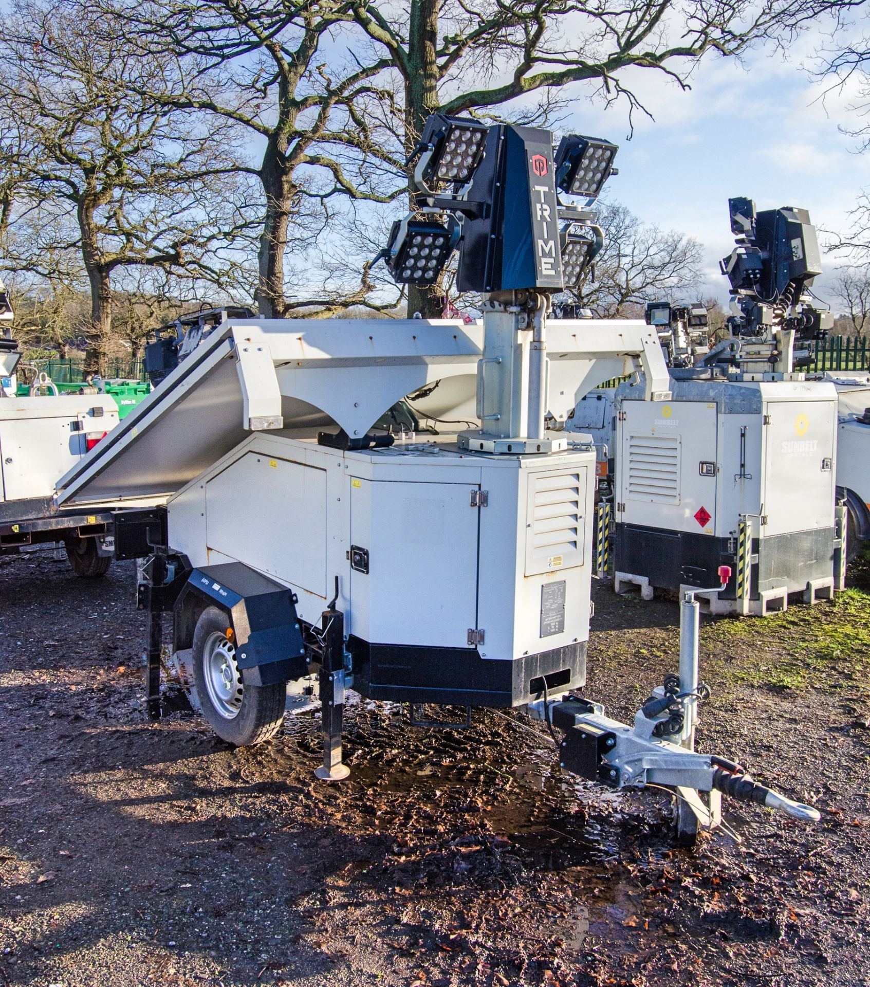 Trime X-Solar solar powered 4 head LED fast tow mobile lighting tower Year: 2022 S/N: 560220392 - Image 2 of 7