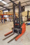 BT LSR 1200/3 1200kg battery electric walk behind fork lift truck Year: 2005 S/N: 921528 c/w
