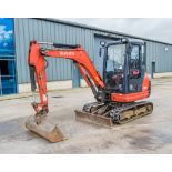 Kubota KX61-3 2.6 tonne rubber tracked excavator Year: 2017 S/N: 83407 Recorded Hours: 2864 blade.