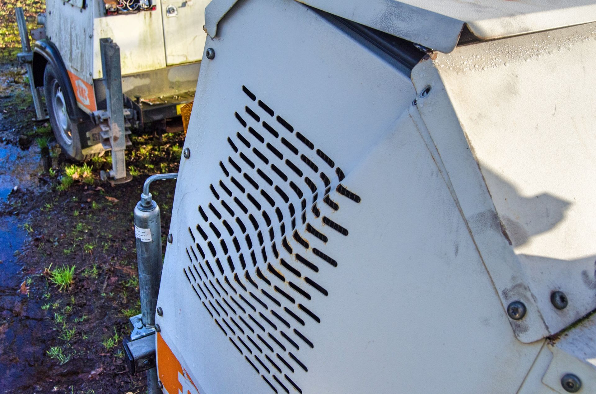 SMC TL90 diesel driven 4 head LED fast tow mobile lighting tower Year: 2018 S/N: T901714013 Recorded - Image 9 of 11