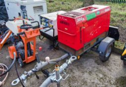 Shindaiwa ECO 300A diesel driven fast tow mobile welder/generator Year: 2020 S/N: Recorded hours: