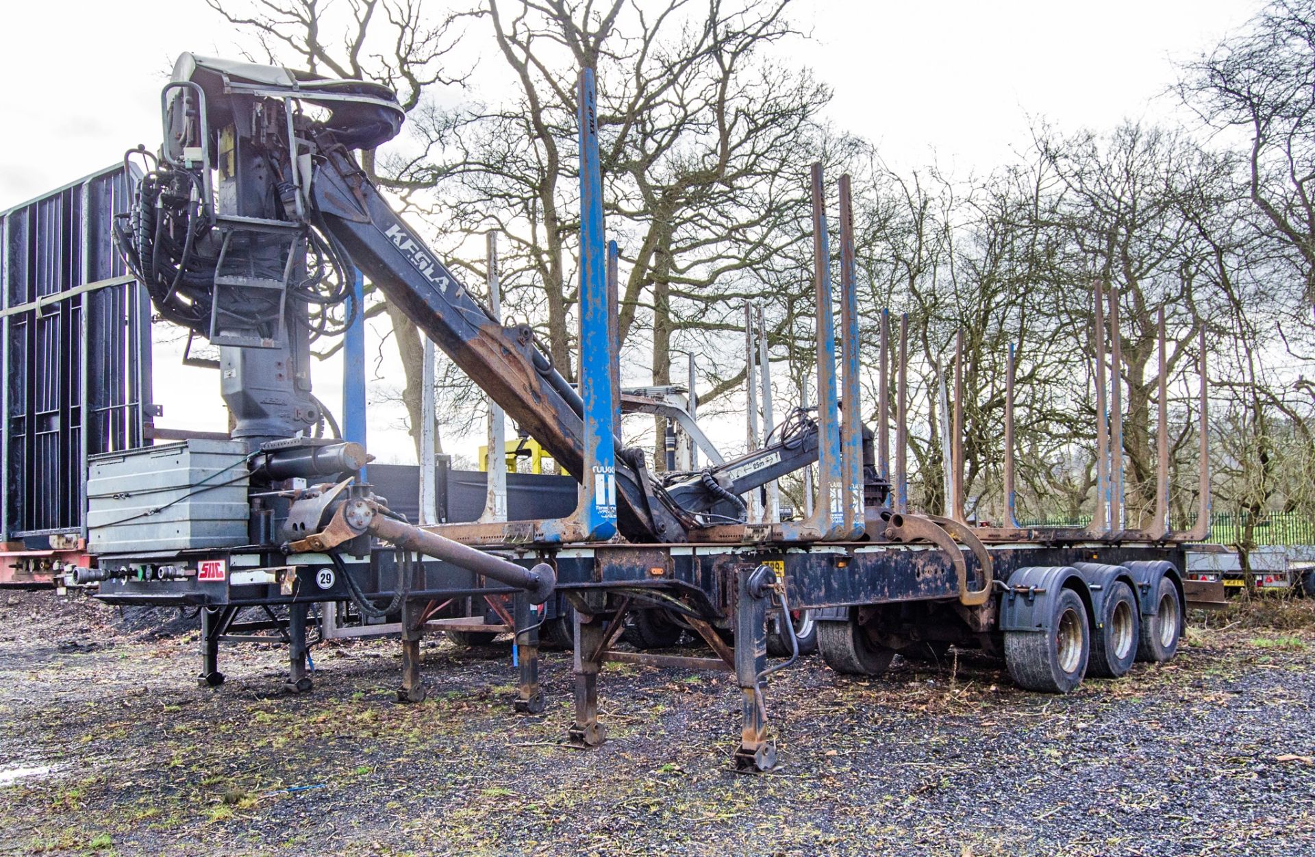 SDC 13 metre tri-axle skeletal log trailer Year: 2016 Reg/Ident: C419634 VIN: SDCK435300141646 MOT
