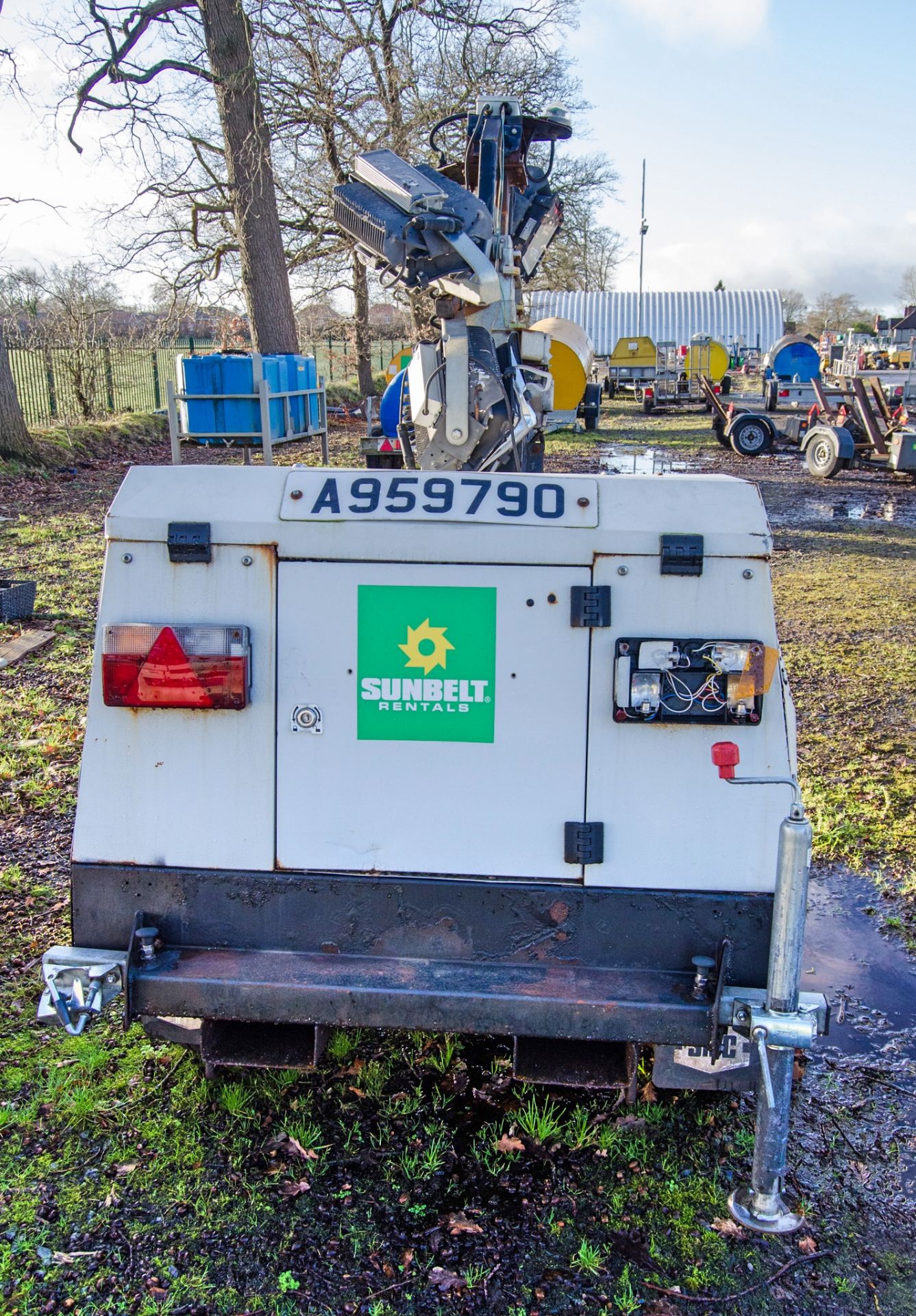 SMC TL90 diesel driven 4 head LED fast tow mobile lighting tower Year: 2018 S/N: T901714013 Recorded - Image 6 of 11